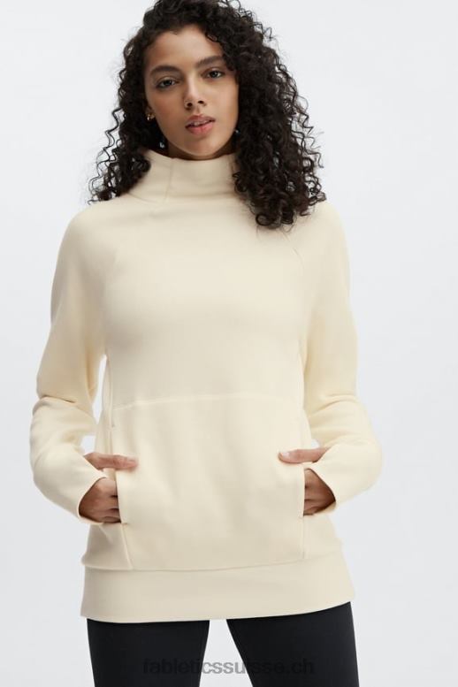 femmes tunique col cheminée zaylee B0B6R2501 blanc chaud Fabletics
