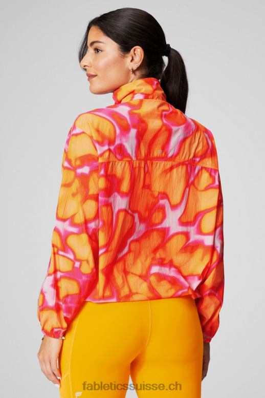 femmes coupe-vent poids mouche surdimensionné B0B6R2734 évasion rose grande folie estivale/argent réfléchissant Fabletics