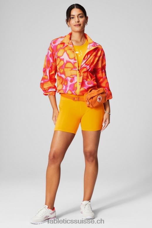femmes coupe-vent poids mouche surdimensionné B0B6R2734 évasion rose grande folie estivale/argent réfléchissant Fabletics