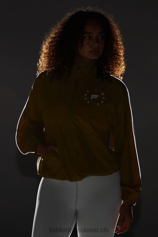 femmes coupe-vent poids mouche surdimensionné B0B6R2735 oliveraie/argent réfléchissant/graphique Fabletics