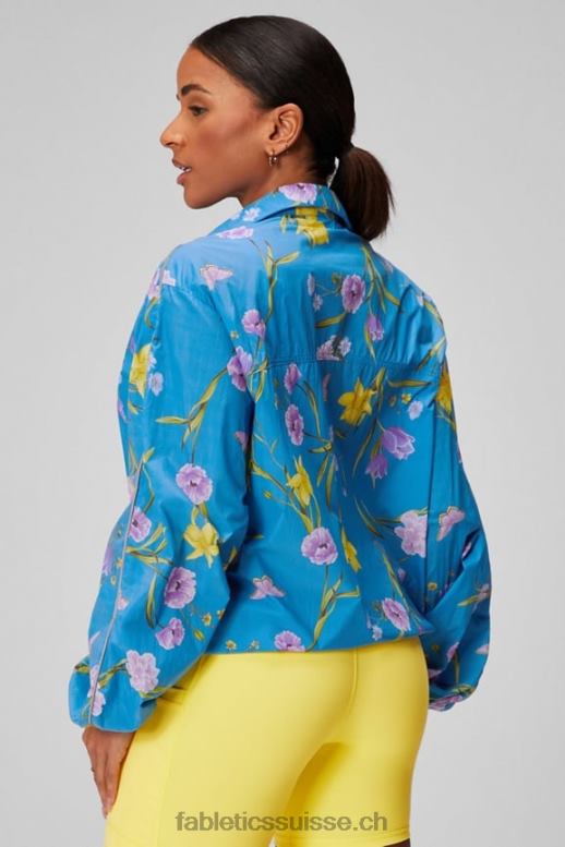 femmes coupe-vent poids mouche surdimensionné B0B6R2737 grand rêve de jonquille/argent réfléchissant Fabletics