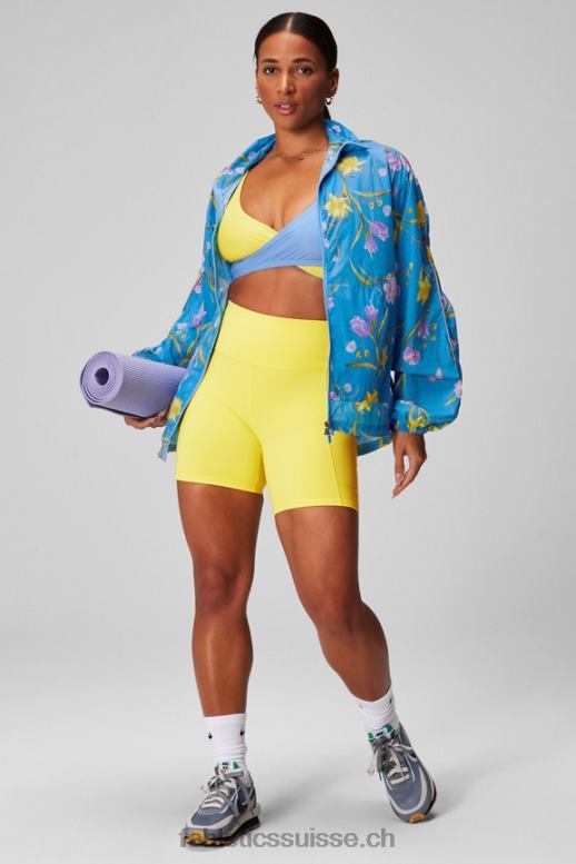 femmes coupe-vent poids mouche surdimensionné B0B6R2737 grand rêve de jonquille/argent réfléchissant Fabletics