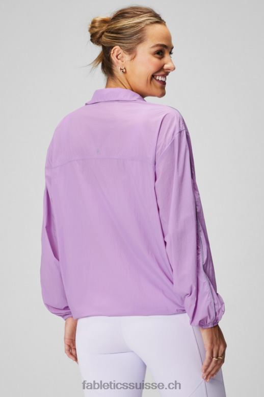 femmes coupe-vent poids mouche surdimensionné B0B6R2738 grotte de cristal/argent réfléchissant Fabletics