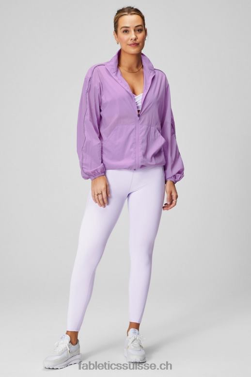femmes coupe-vent poids mouche surdimensionné B0B6R2738 grotte de cristal/argent réfléchissant Fabletics