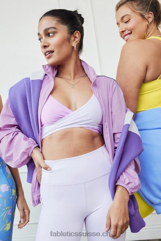 femmes coupe-vent poids mouche surdimensionné B0B6R2738 grotte de cristal/argent réfléchissant Fabletics