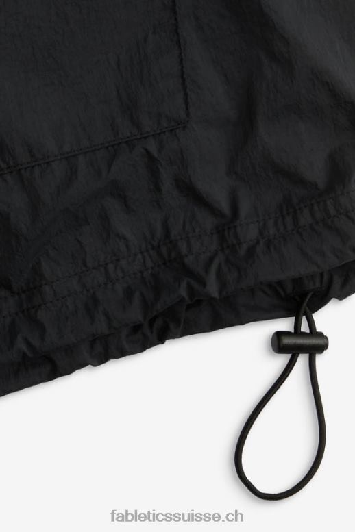 femmes coupe-vent poids mouche surdimensionné B0B6R2740 noir/argent réfléchissant Fabletics