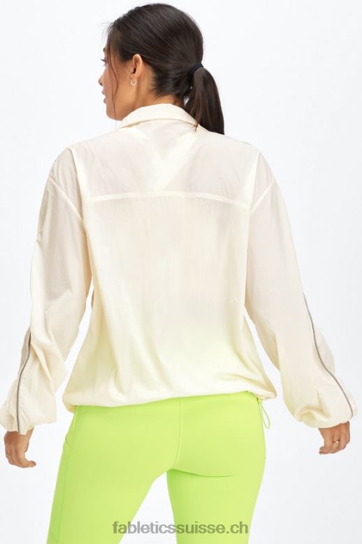 femmes coupe-vent poids mouche surdimensionné B0B6R2745 aigrette / pousse / club d\'athlétisme Fabletics