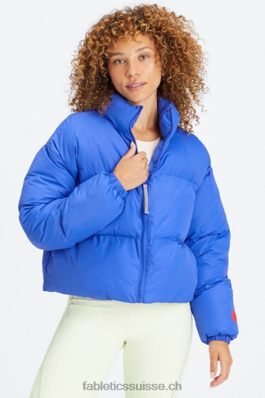 femmes doudoune courte Wander B0B6R2775 logo piscina/cerisier électrique Fabletics
