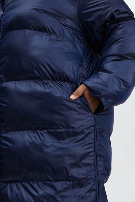 femmes doudoune longue oversize adeline shine B0B6R2805 brillance cobalt profonde Fabletics