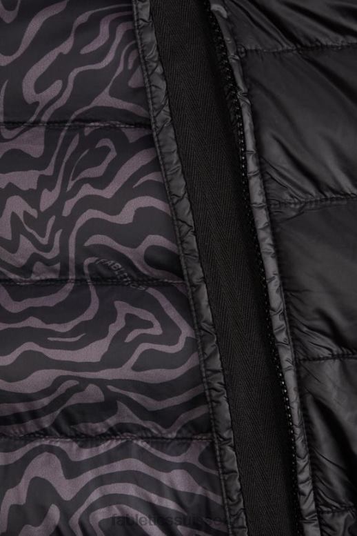 femmes gilet matelassé elliot B0B6R2796 zèbre marbré noir/étain Fabletics