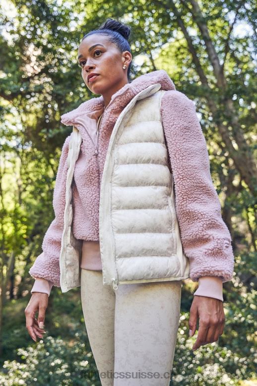 femmes gilet matelassé elliot B0B6R2797 mini nuue camo blanc doux/logo écorce de saule Fabletics