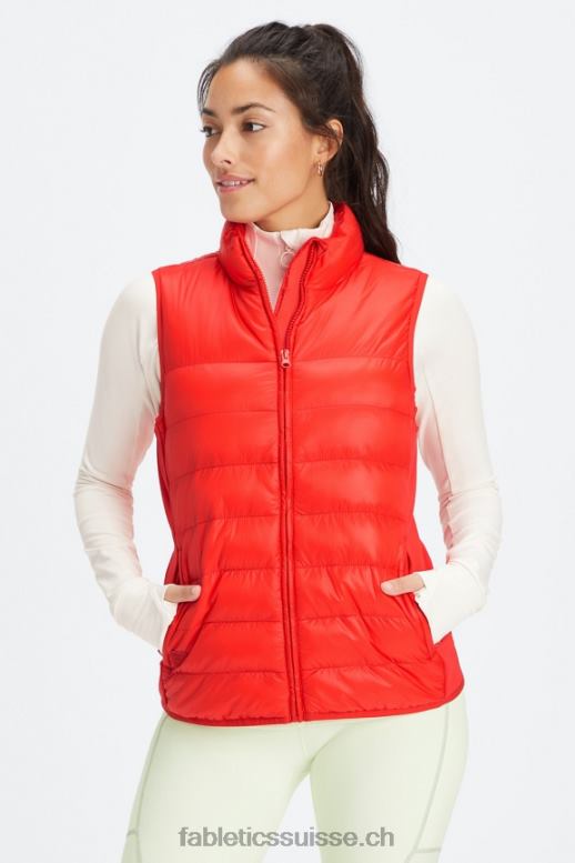 femmes gilet matelassé elliot B0B6R2798 cerise électrique Fabletics