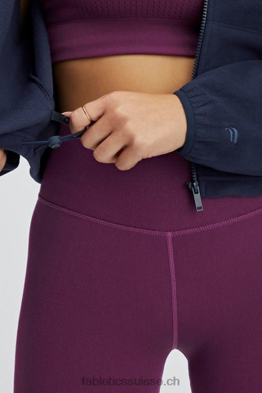 femmes pull zippé en polaire rayne B0B6R2780 bleu marine profond Fabletics