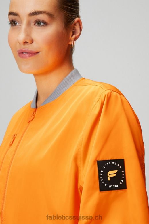 femmes veste bomber en satin B0B6R2766 soleil du désert/nuage de pluie Fabletics