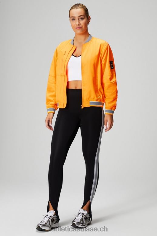 femmes veste bomber en satin B0B6R2766 soleil du désert/nuage de pluie Fabletics