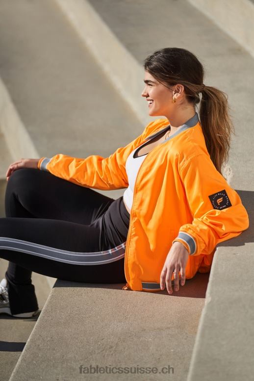 femmes veste bomber en satin B0B6R2766 soleil du désert/nuage de pluie Fabletics