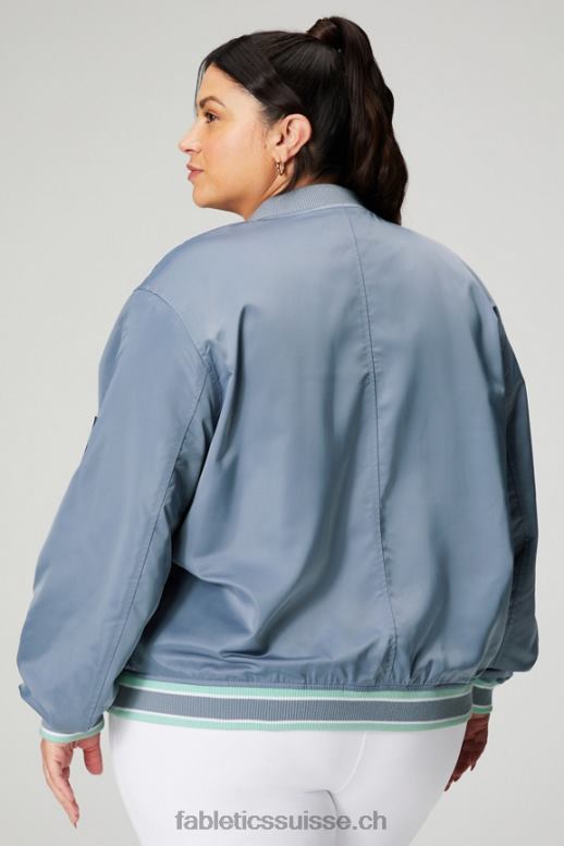 femmes veste bomber en satin B0B6R2768 nuage de pluie/soleil du désert Fabletics