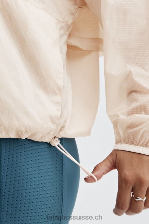 femmes veste courte à demi-zippée ash B0B6R2686 brume grise Fabletics