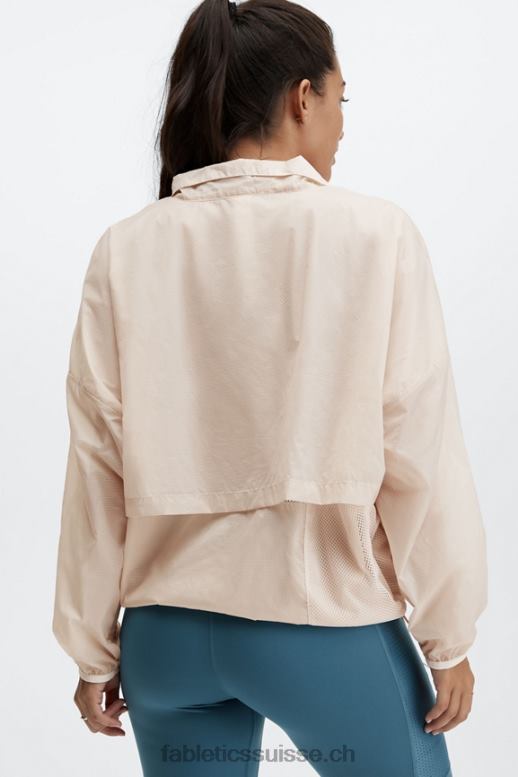 femmes veste courte à demi-zippée ash B0B6R2686 brume grise Fabletics