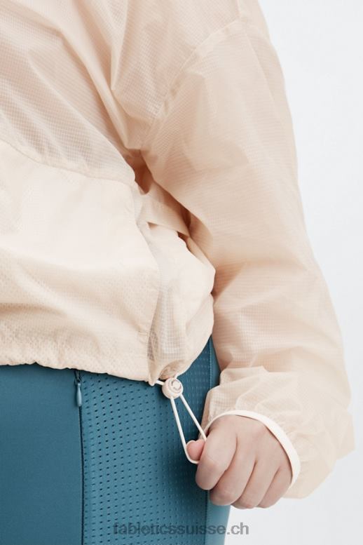 femmes veste courte à demi-zippée ash B0B6R2687 brume grise Fabletics