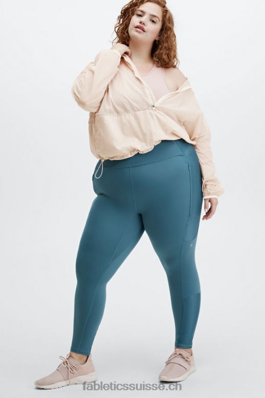 femmes veste courte à demi-zippée ash B0B6R2687 brume grise Fabletics