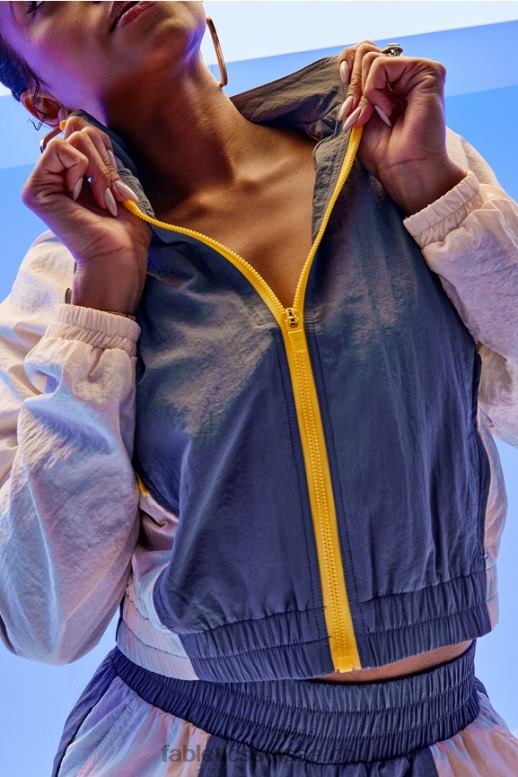 femmes veste de survêtement alayia color block B0B6R2811 nuage d\'orage multi Fabletics