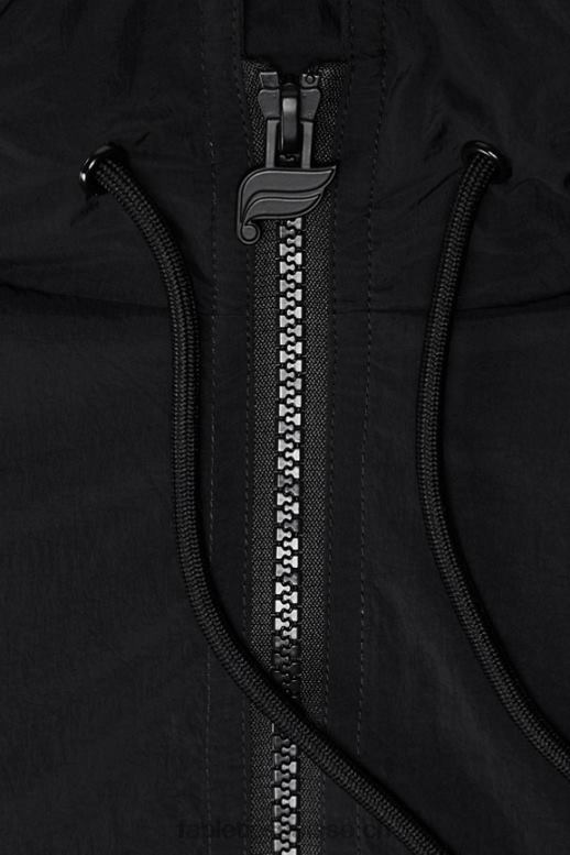 femmes veste de survêtement en nylon B0B6R2750 noir Fabletics