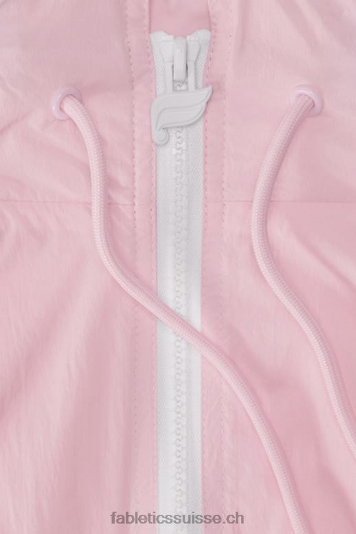 femmes veste de survêtement en nylon B0B6R2752 rose tendre/blanc classique Fabletics