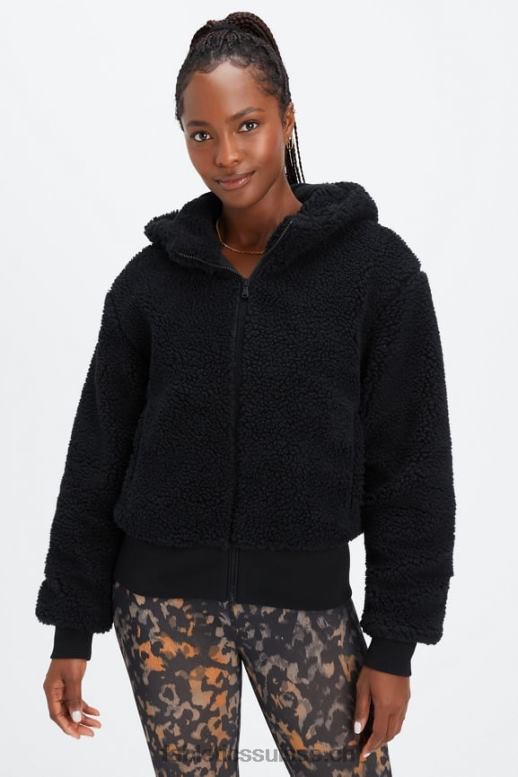 femmes veste en peluche Summit B0B6R2789 noir Fabletics