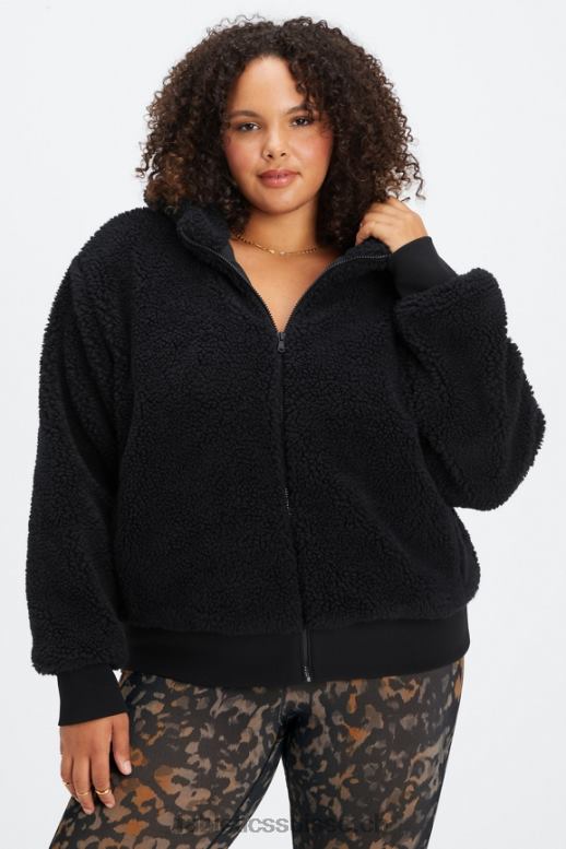 femmes veste en peluche Summit B0B6R2790 noir Fabletics