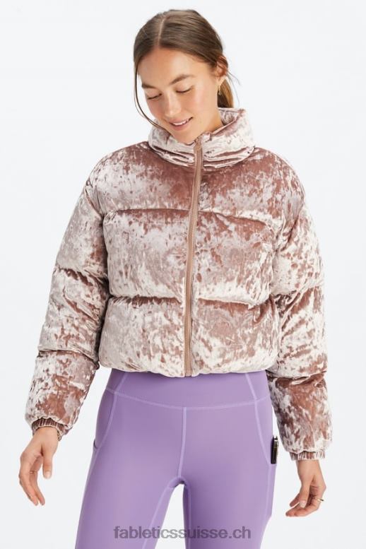 femmes veste matelassée courte en velours frappé wander B0B6R2785 nounours Fabletics