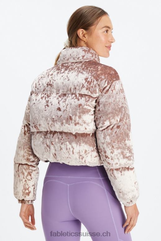 femmes veste matelassée courte en velours frappé wander B0B6R2785 nounours Fabletics