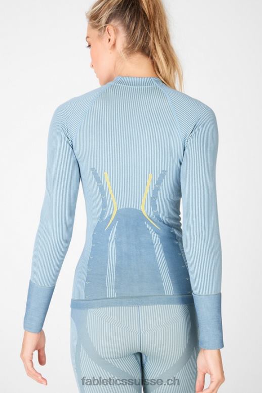 femmes veste sans couture cassidy B0B6R2708 bleu ardoise/sky way/meyer Fabletics
