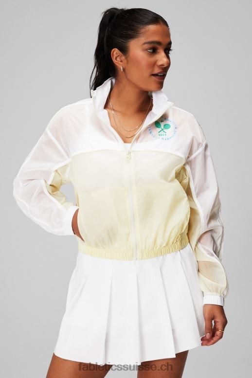 femmes veste tissée payton B0B6R2754 blanc classique/crème/graphique Fabletics
