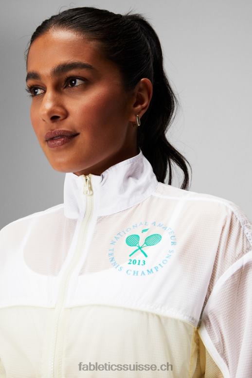 femmes veste tissée payton B0B6R2754 blanc classique/crème/graphique Fabletics