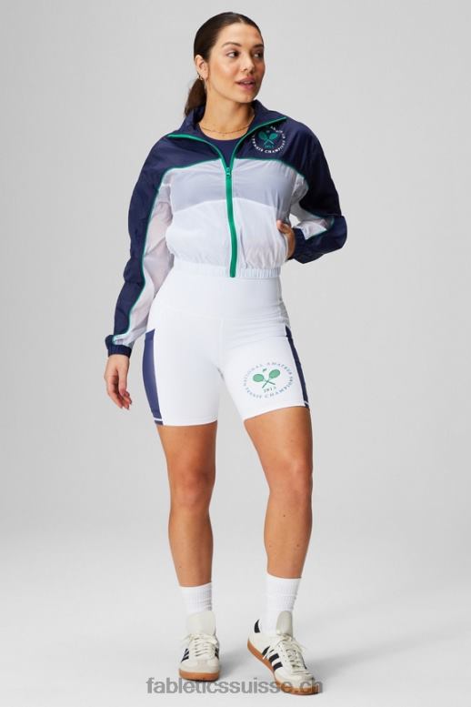 femmes veste tissée payton B0B6R2755 marine collégiale/blanc classique/graphique Fabletics