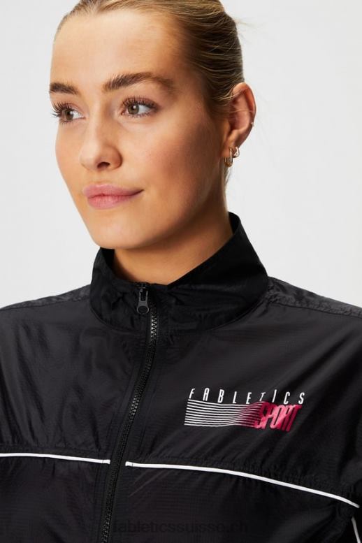 femmes veste tissée payton B0B6R2758 sport noir/ombré Fabletics
