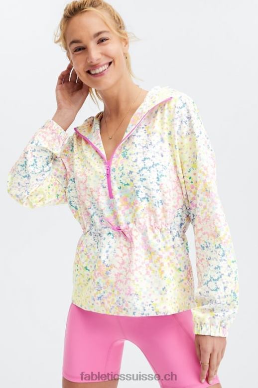 femmes veste tissée rosa B0B6R2813 marguerite patchwork Fabletics