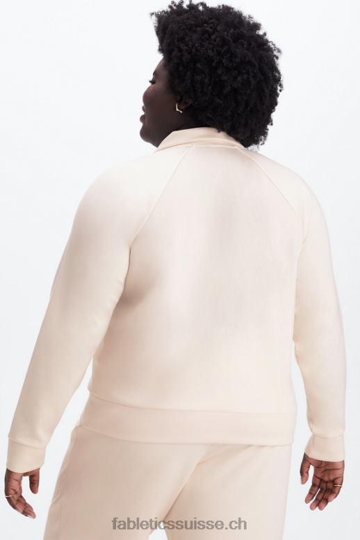 femmes veste zippée en interlock pelucheux B0B6R2809 avoine Fabletics