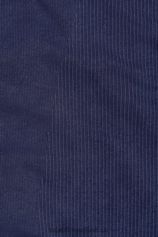femmes zip intégral côtelé sans coutures B0B6R2770 bleu marine délavé Fabletics