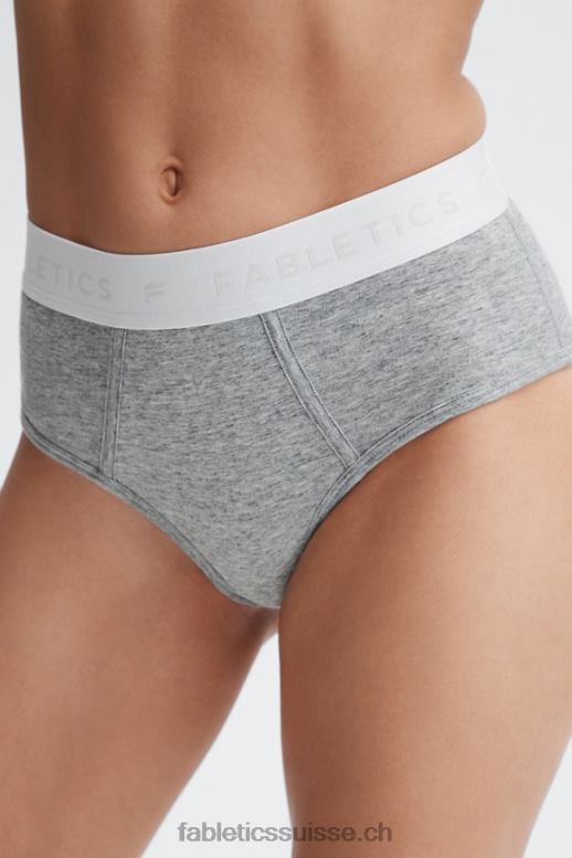 femmes Culotte taille haute 24-7 B0B6R2863 gris moyen chiné Fabletics