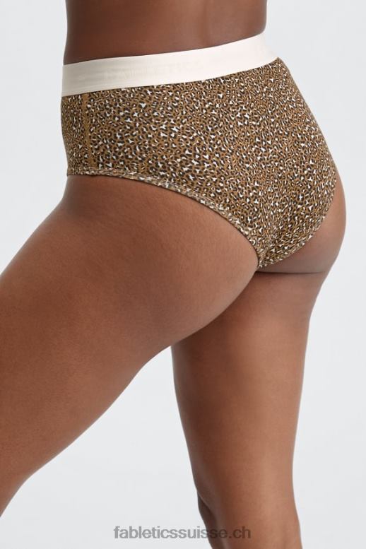 femmes Culotte taille haute 24-7 B0B6R2866 tache de léopard bronze foncé Fabletics