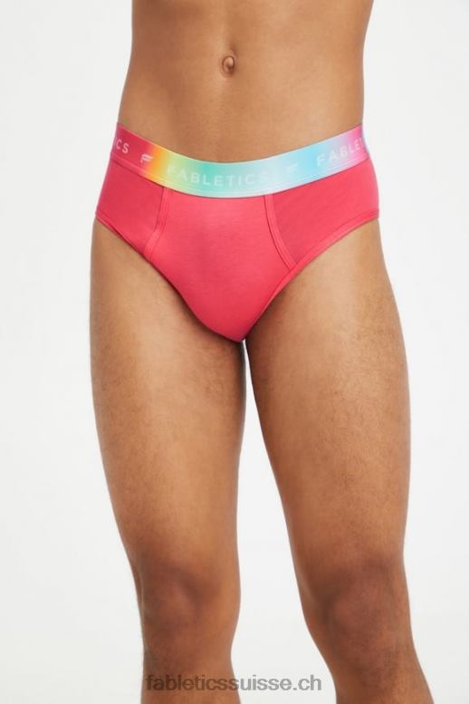 femmes Culotte taille haute 24/7 pride B0B6R2861 rouge magenta Fabletics