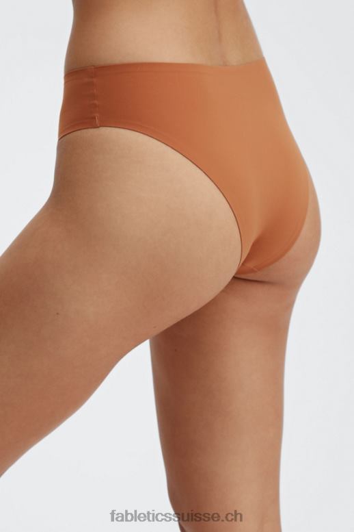 femmes aiko culotte coquine coupe haute contrecollée B0B6R2904 brique cuite Fabletics