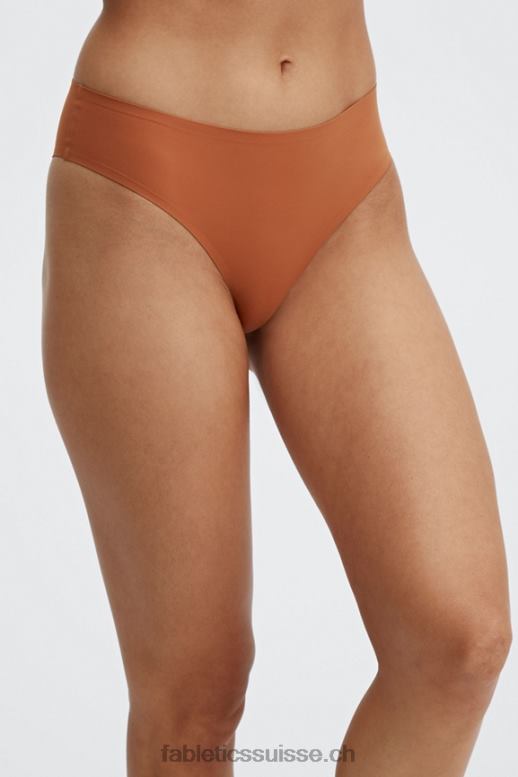 femmes aiko culotte coquine coupe haute contrecollée B0B6R2904 brique cuite Fabletics