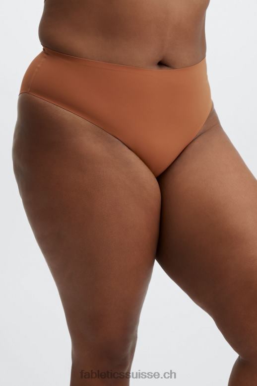 femmes aiko culotte coquine coupe haute contrecollée B0B6R2905 brique cuite Fabletics