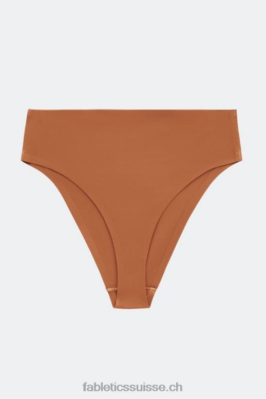 femmes aiko culotte coquine coupe haute contrecollée B0B6R2905 brique cuite Fabletics