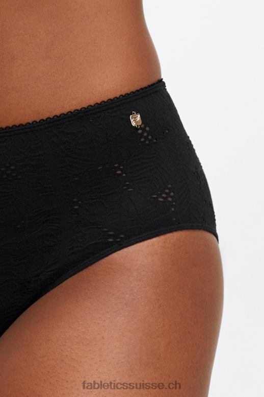 femmes culotte coquine en dentelle sans couture B0B6R2896 noir Fabletics