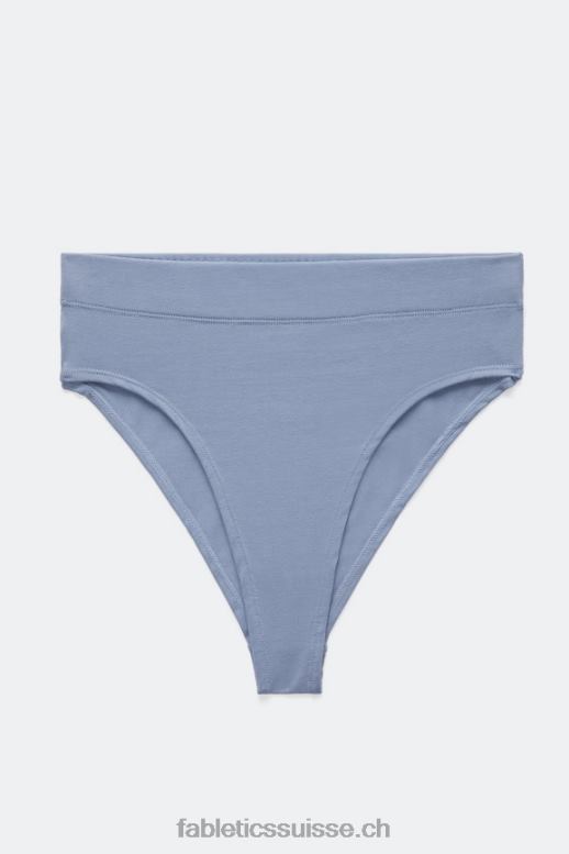 femmes culotte taille haute en coton élasthanne B0B6R2903 jean délavé Fabletics
