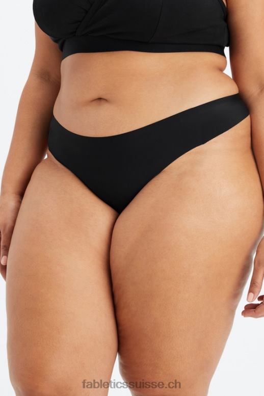 femmes le string invisible B0B6R2824 noir Fabletics